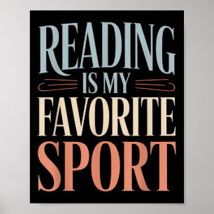 Das lustige Zitatlesen ist meine Lieblingssportbuc Poster