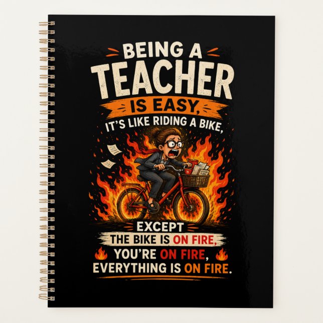 Das lustigste Lehrergeschenk überhaupt! 🍎🔥 Planer (Vorderseite)