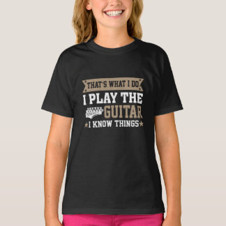 Das mache ich, ich spiele Gitarre lustigen T - Shi T-Shirt