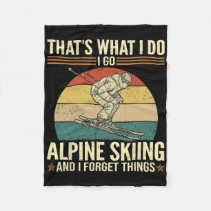 Das mache ich - Lustiges Alpinski und Vergessen  Fleecedecke