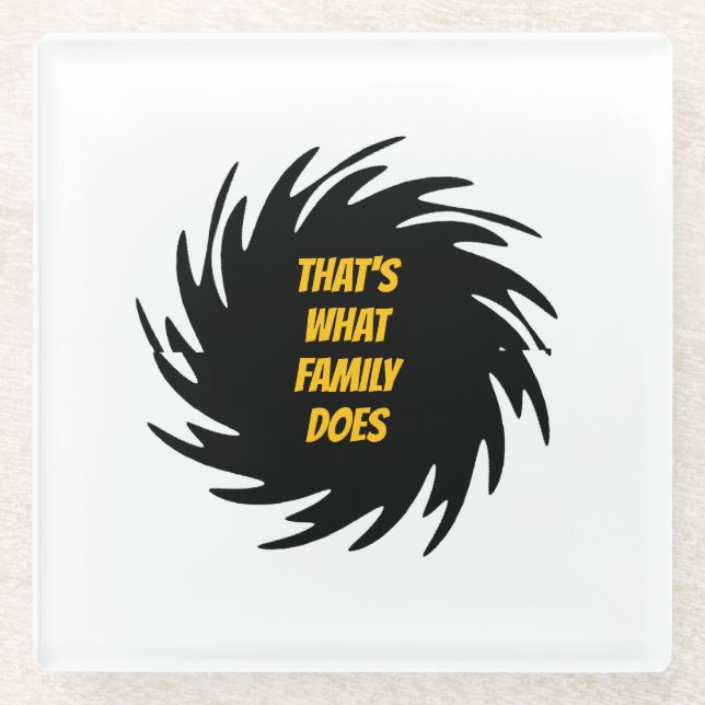 Das macht Familie Glasuntersetzer (Vorderseite)