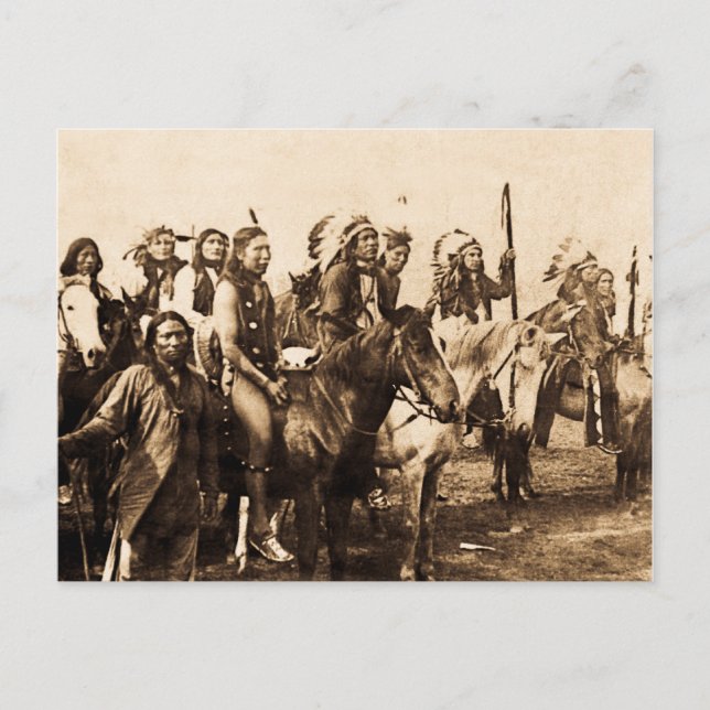 Das mächtige Sioux Postkarte (Vorderseite)