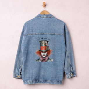 Das Mad Hatter Red Hair "Wir sind hier alle tot" Jeansjacke