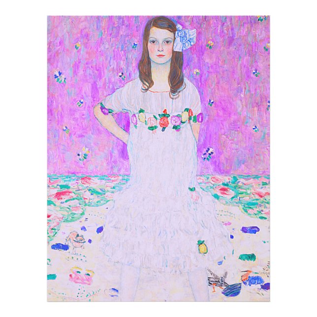 Das Mäda Primavesi-Gemälde von Gustav Klimt Fotodruck (Vorne)