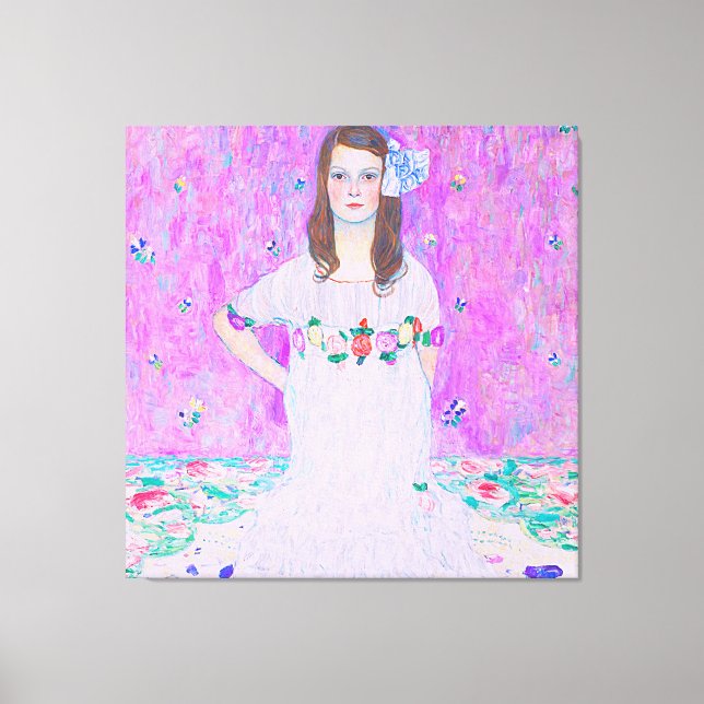 Das Mäda Primavesi-Gemälde von Gustav Klimt Leinwanddruck (Vorderseite)