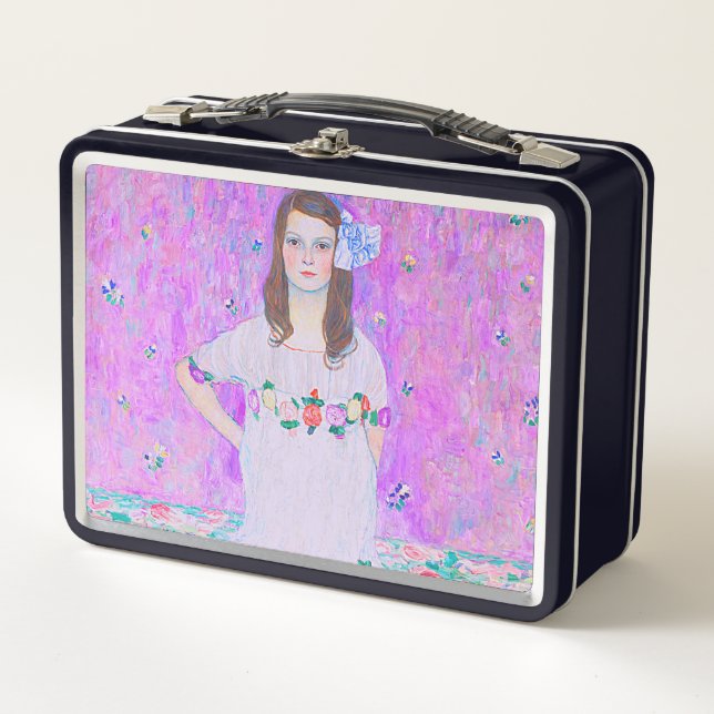 Das Mäda Primavesi-Gemälde von Gustav Klimt Metall Brotdose (Vorderseite)