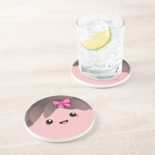 Das Mädchen   Baby Girl Gender Reveal Getränkeuntersetzer