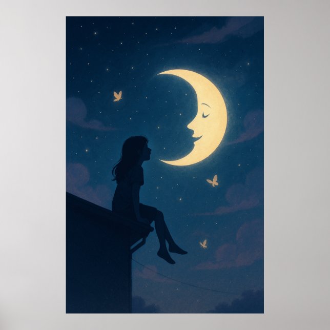 Das Mädchen, das mit dem Mond spricht Poster (Vorne)