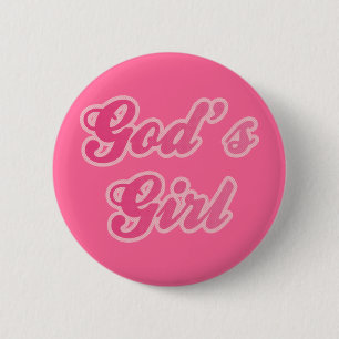 Das Mädchen des Gottes Button