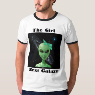Das Mädchen-folgende Galaxie-T-Shirt T-Shirt
