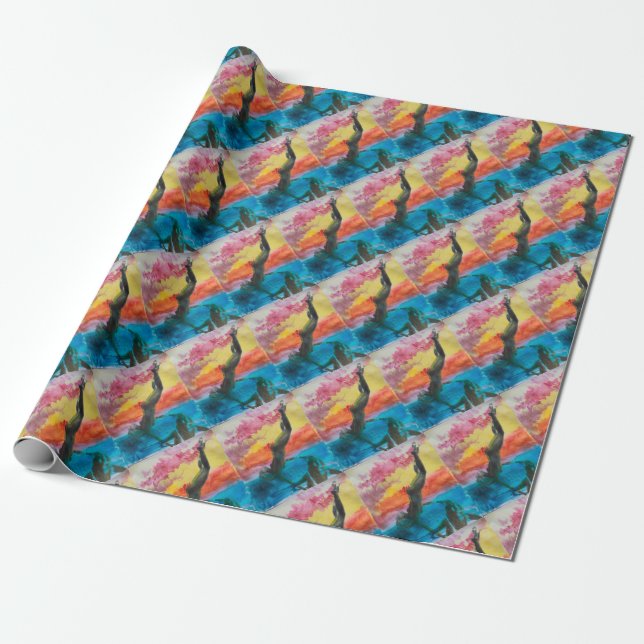 Das Mädchen Geschenkpapier (Ungerollt)