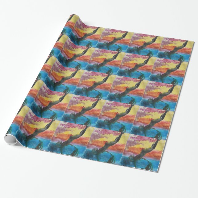 Das Mädchen Geschenkpapier (Ungerollt)