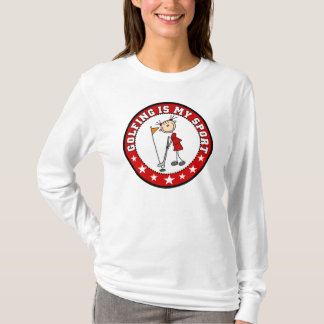 Das Mädchen-Golf spielen ist mein Sport-T - Shirt