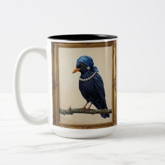 Das Mädchen im Bandana Zweifarbige Tasse