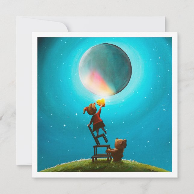 Das Mädchen mit dem goldenen Herz - Mini Print (Vorderseite)