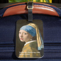 Das Mädchen mit dem Perlenohrring-Gepäckanhänger
