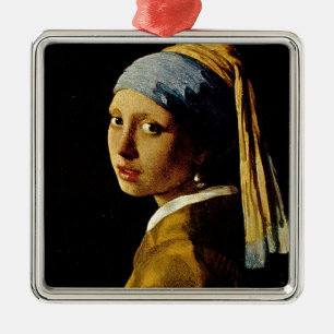 Das Mädchen mit dem Turban/Mädchen mit dem Perleno Ornament Aus Metall