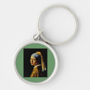 Das Mädchen mit dem Turban/Mädchen mit dem Perleno Schlüsselanhänger