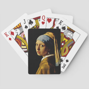 Das Mädchen mit dem Turban/Mädchen mit dem Perleno Spielkarten