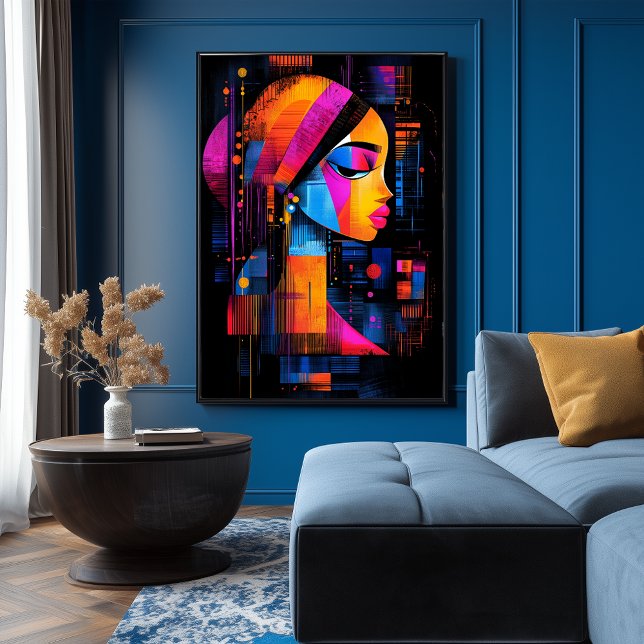 Das Mädchen mit einem Perlenohrring interpretierte Poster (Von Creator hochgeladen)