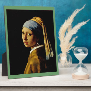 Das Mädchen mit einem Turban/Mädchen mit dem Perle Fotoplatte