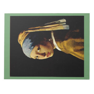 Das Mädchen mit einem Turban/Mädchen mit dem Perle Notizblock