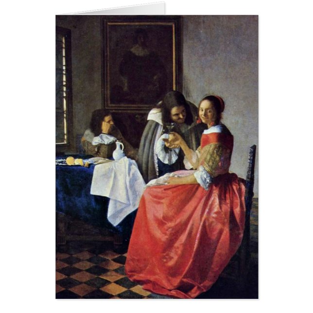 Das Mädchen mit einem Weinglas. Durch Johannes (Vorne)