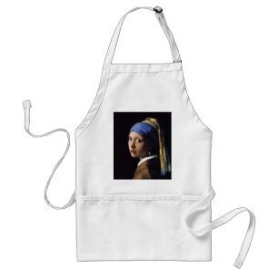 Das Mädchen mit einer Perle von Johannes Vermeer Schürze