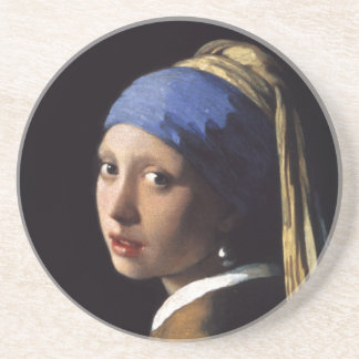Das Mädchen mit Perlenohrring von Johannes Vermeer Getränkeuntersetzer