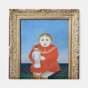 Das Mädchen mit Puppe, c.1892 oder c.1904-05 Magnet