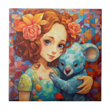 Das Mädchen und Koala