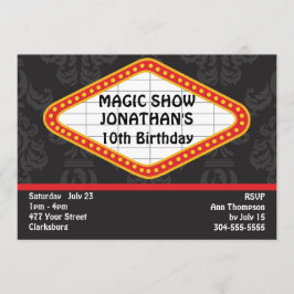 Das Magic Show Marquee Einladung