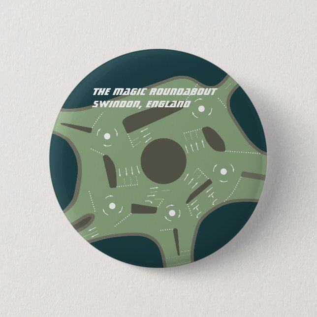Das magische Karussell, Swindon, England Button (Vorderseite)