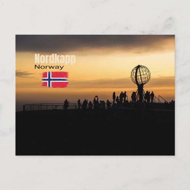 Das magische Nordkapp Postkarte (Vorderseite)