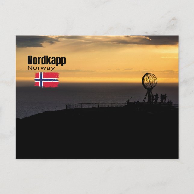 Das magische Nordkapp Postkarte (Vorderseite)