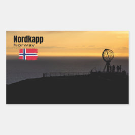 Das magische Nordkapp Rechteckiger Aufkleber