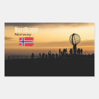 Das magische Nordkapp Rechteckiger Aufkleber