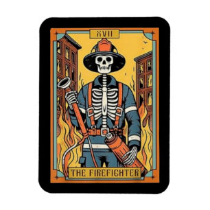 Das Magnet der Feuerwehrkarte für das Tarot