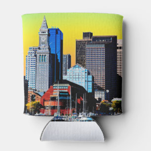 Das Magnet der Poster Card des Custom House Boston Dosenkühler