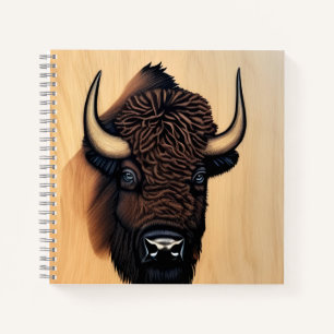 Das majestätische Bison - ein Symbol für Power und Notizbuch