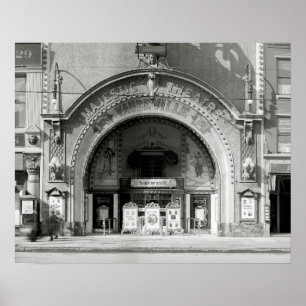 Das Majestic Theatre, 1910. Vintage-Foto Poster