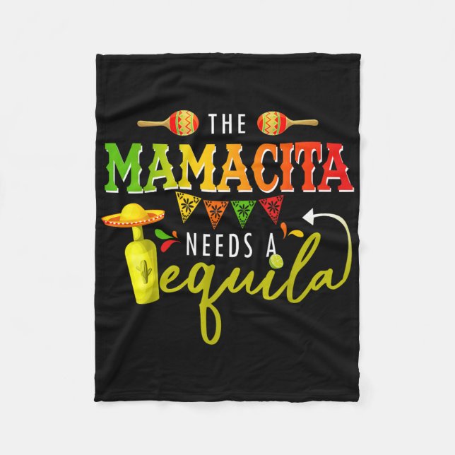 Das Mamacito benötigt einen Tequila Cinco De Mayo Fleecedecke (Vorderseite)