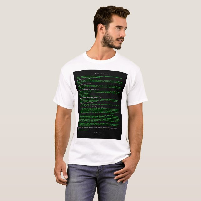 Das Manifest des Hackers T-Shirt (Vorne ganz)