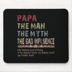 Das Mann Der Mythos Das schlechte Einfluss-Shirt V Mousepad