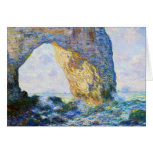 Das Manneport, Felsen-Bogen westlich Etretat Monet