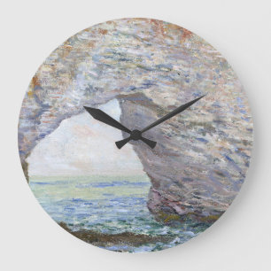 Das Manneporte bei Étretat von Claude Monet Große Wanduhr