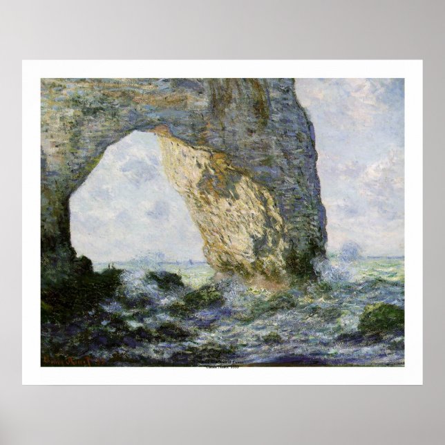 Das Manneporte von Claude Monet Poster (Vorne)