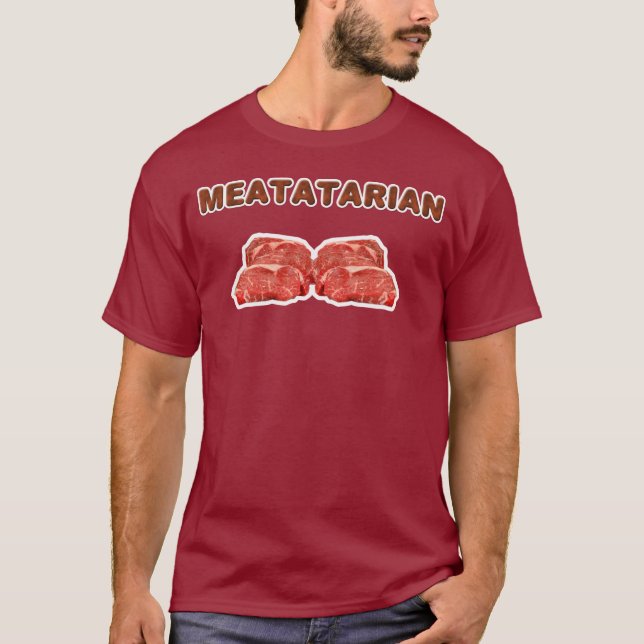 Das männliche Meatatarian Shirt (Vorderseite)