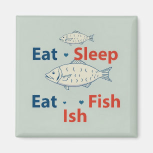 Das Mantra des Fischers Magnet