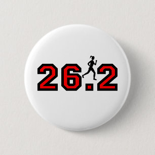 das Marathon der Frauen 26,2 Button